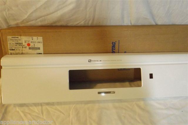 MAYTAG STOVE 74003841 PANEL CONTROL WHT. NEW IN BOX MAYTAG STOVE 74003841 PANEL CONTROL WHT. NEW IN BOX